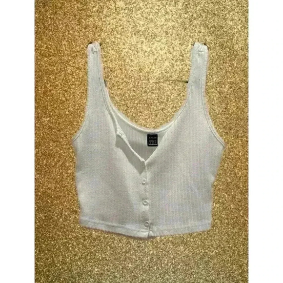 SHEIN Tops - SHEIN Women's Cropped Tank Top Crop Top White Size Small (0162)
